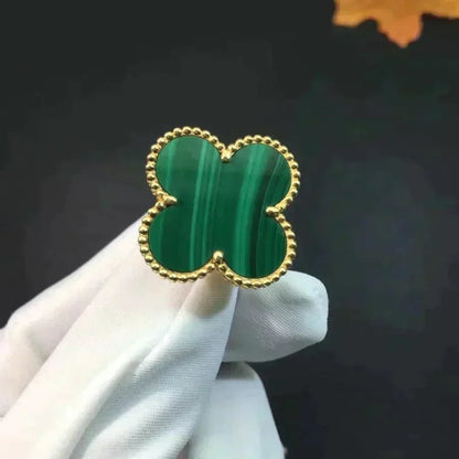 [OrnoraJewelry]CLOVER MALACHITE RING