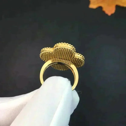 [OrnoraJewelry]CLOVER MALACHITE RING