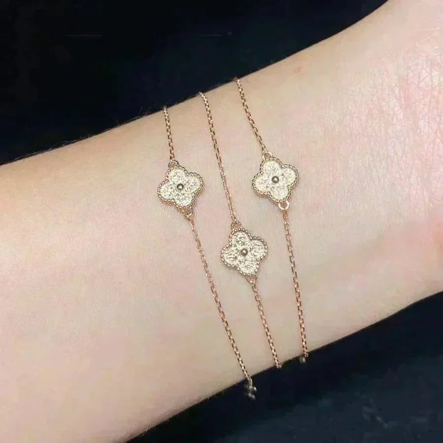 [OrnoraJewelry]CLOVER SINGLE FLOWER BRACELET