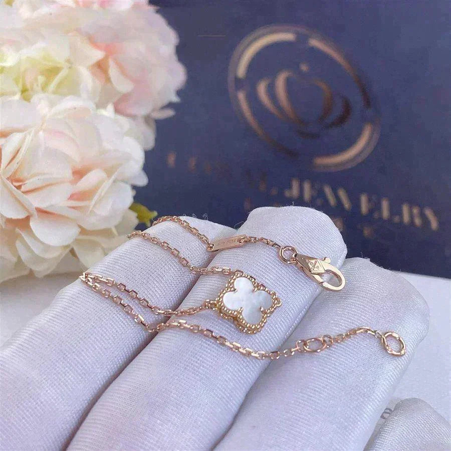 [OrnoraJewelry]CLOVER WHITE MOP SINGLE FLOWER BRACELET