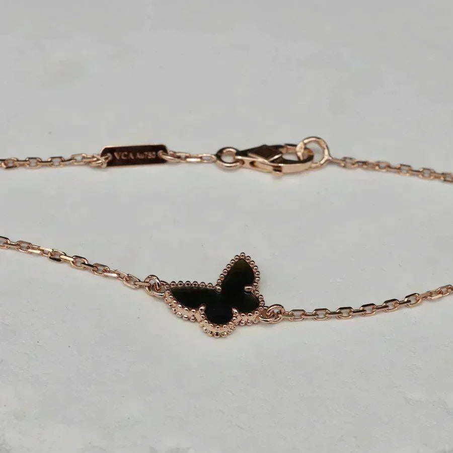 [OrnoraJewelry]BUTTERFLY ONYX  BUTTERFLY BRACELET