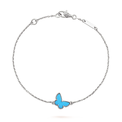 [OrnoraJewelry]BUTTERFLY TURQUOISE BUTTERFLY BRACELET SILVER