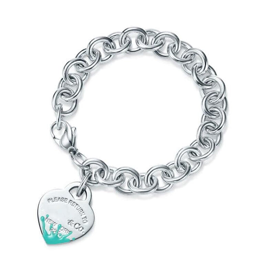 [Ornora Jewelry]LOVE HEART RETURN TO TIF SILVER BRACELET