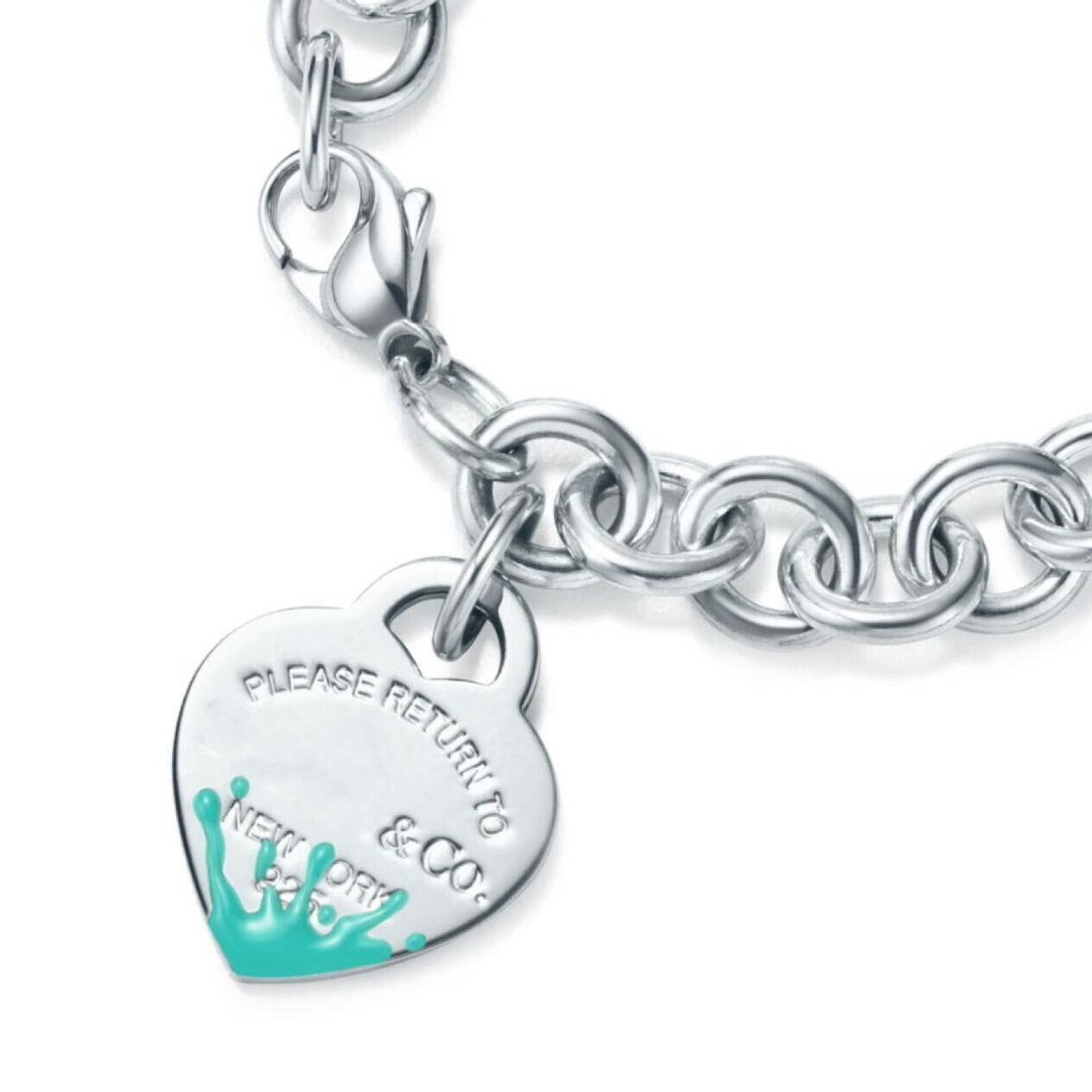[Ornora Jewelry]LOVE HEART RETURN TO TIF SILVER BRACELET
