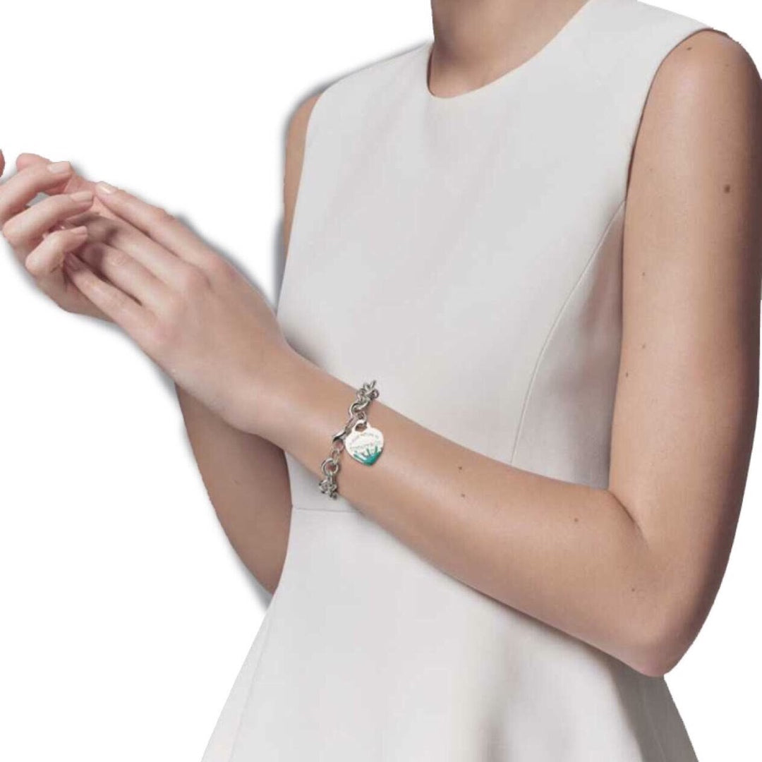 [Ornora Jewelry]LOVE HEART RETURN TO TIF SILVER BRACELET