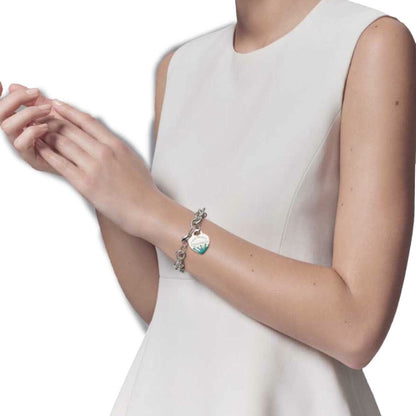[Ornora Jewelry]LOVE HEART RETURN TO TIF SILVER BRACELET