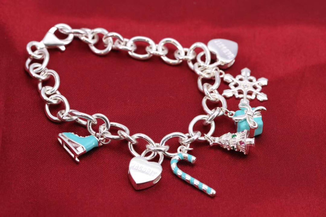 [Ornora Jewelry]CHRISTMAS SILVER BRACELET
