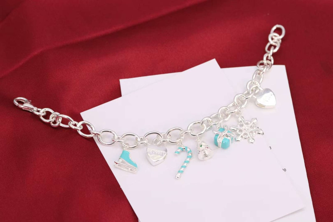 [Ornora Jewelry]CHRISTMAS SILVER BRACELET