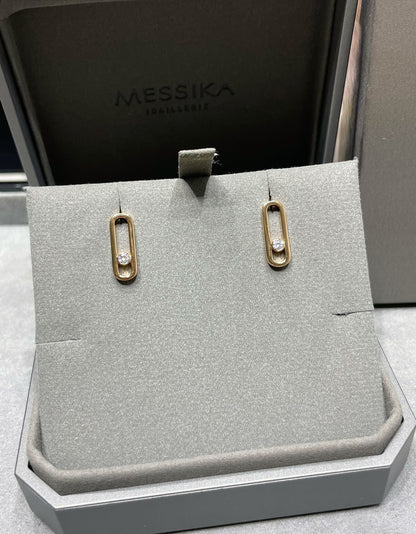 [OrnoraJewelry]MOVE UNO SMALL 1 DIAMOND EARRINGS