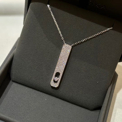 [OrnoraJewelry]MY FIRST DIAMOND PAVED NECKLACE