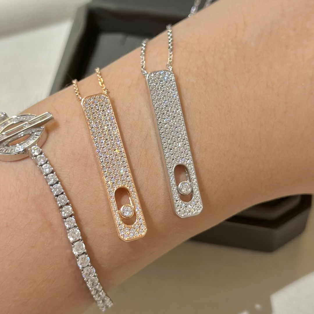 [OrnoraJewelry]MY FIRST DIAMOND PAVED NECKLACE