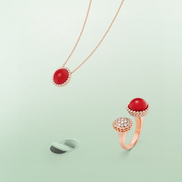 [OrnoraJewelry]PERLEE COULEURS DIAMOND ROSE GOLD BETWEEN THE FINGER RING
