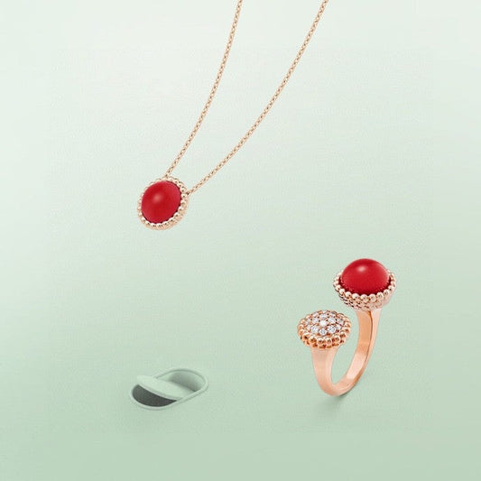 [OrnoraJewelry]PERLEE COULEURS DIAMOND ROSE GOLD BETWEEN THE FINGER RING