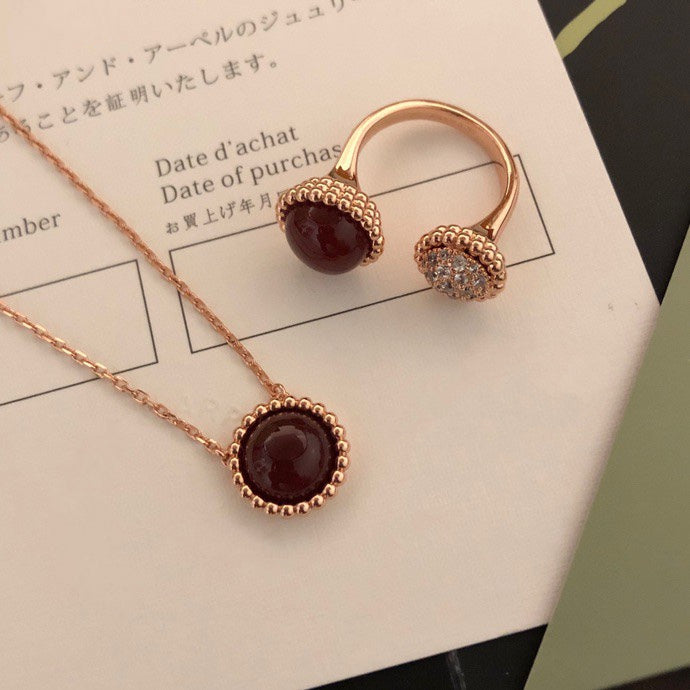[OrnoraJewelry]PERLEE COULEURS DIAMOND ROSE GOLD BETWEEN THE FINGER RING