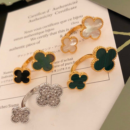 [OrnoraJewelry]CLOVER BETWEEN THE FINGER RING