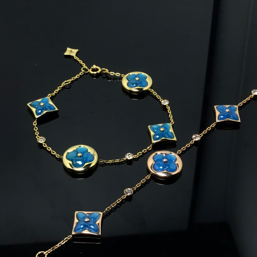 [OrnoraJewelry]OrnoraAND SUN 4 MOTIF BLUE BRACELET