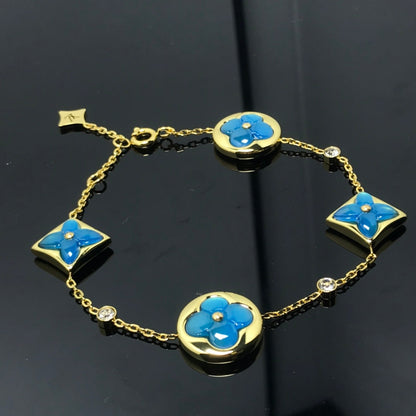 [OrnoraJewelry]OrnoraAND SUN 4 MOTIF BLUE BRACELET