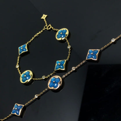 [OrnoraJewelry]OrnoraAND SUN 4 MOTIF BLUE BRACELET