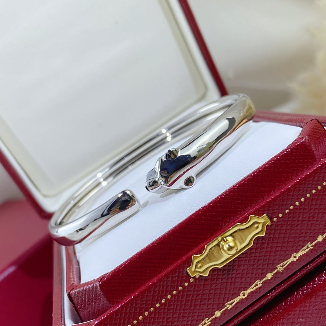 [OrnoraJewelry]PANTHERE SILVER OPEN BRACELET