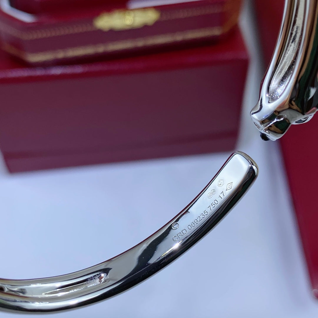 [OrnoraJewelry]PANTHERE SILVER OPEN BRACELET