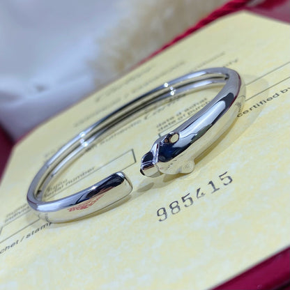 [OrnoraJewelry]PANTHERE SILVER OPEN BRACELET