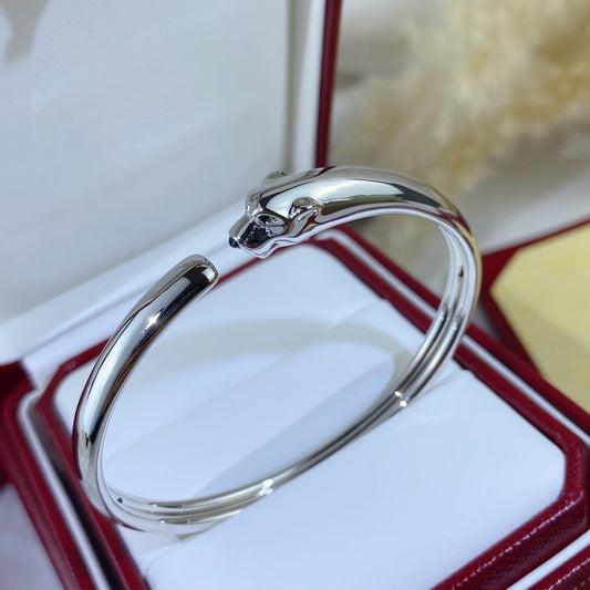 [OrnoraJewelry]PANTHERE SILVER OPEN BRACELET