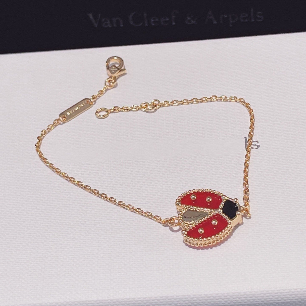 [OrnoraJewelry]LUCKY SPRING 1 MOTIF PINK GOLD BRACELET