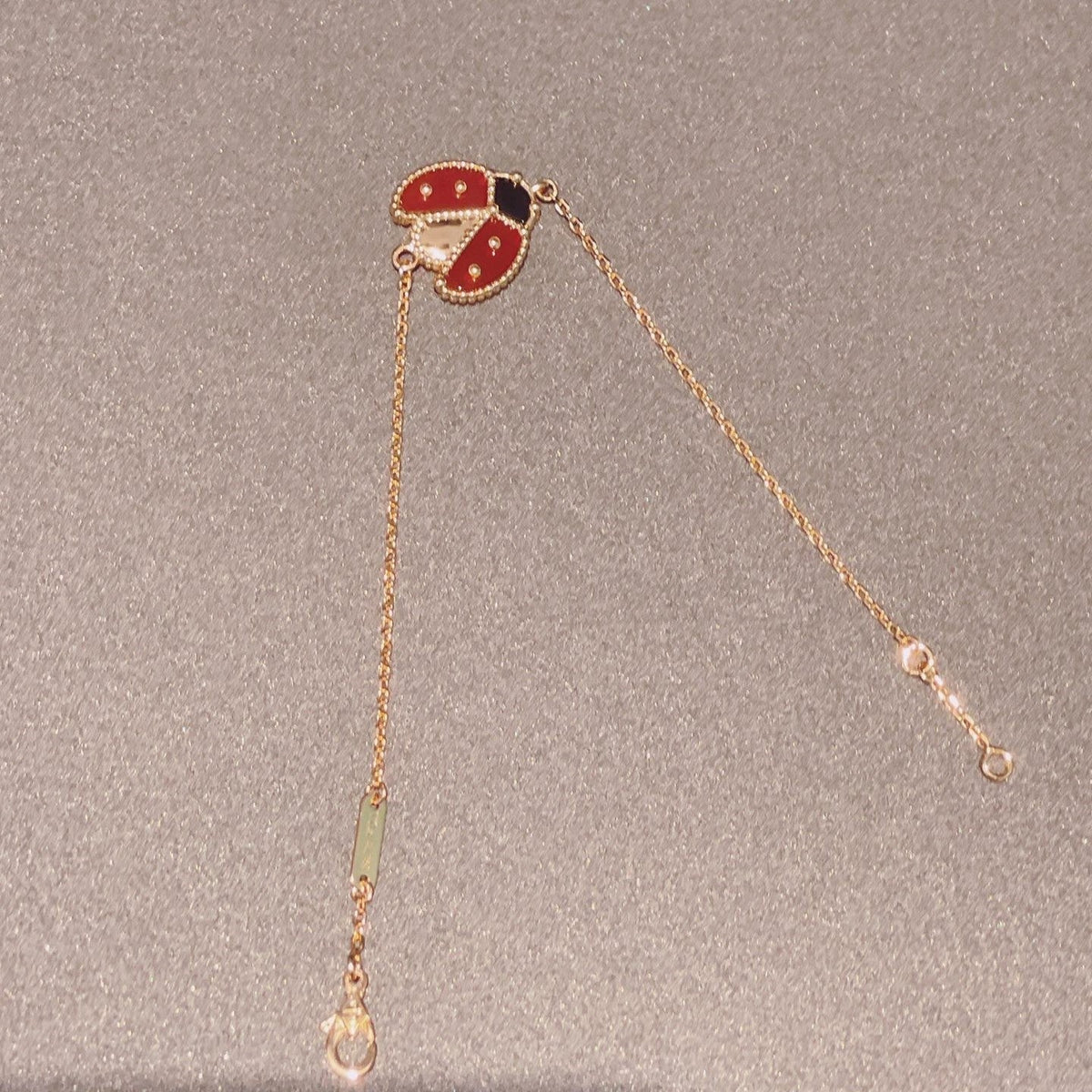 [OrnoraJewelry]LUCKY SPRING 1 MOTIF PINK GOLD BRACELET