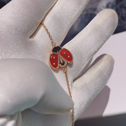 [OrnoraJewelry]LUCKY SPRING 1 MOTIF PINK GOLD BRACELET