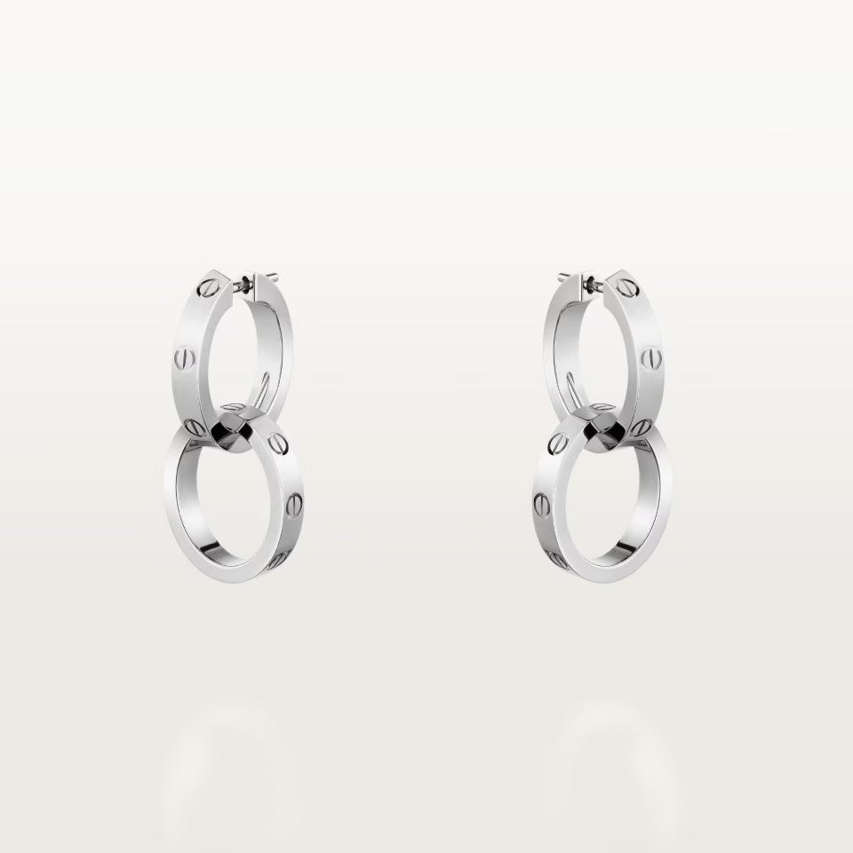 [OrnoraJewelry]LOVE 3.3MM DANGLE EARRINGS