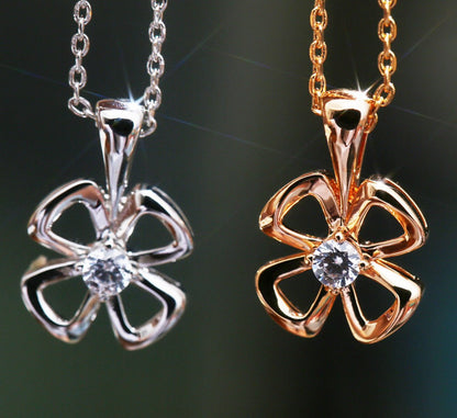 [OrnoraJewelry]FIOREVER NECKLACE DIAMOND CENTER