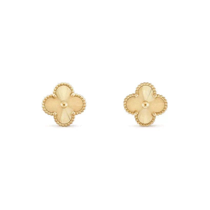[OrnoraJewelry]CLOVER MEDIUM 1 MOTIFS LASER EARRINGS