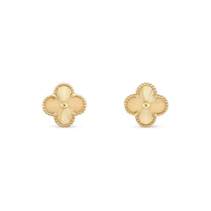 [OrnoraJewelry]CLOVER MEDIUM 1 MOTIFS LASER EARRINGS