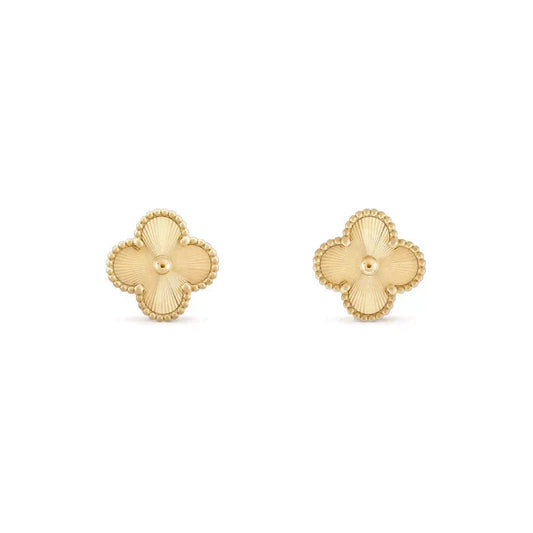 [OrnoraJewelry]CLOVER MEDIUM 1 MOTIFS LASER EARRINGS
