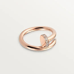 [OrnoraJewelry]JUSTE RING 2.65MM PINK GOLD DIAMOND