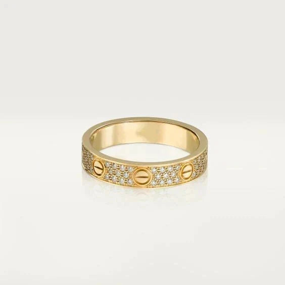[OrnoraJewelry]LOVE RING 3.6MM DIAMOND PAVED