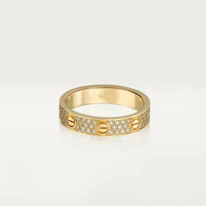 [OrnoraJewelry]LOVE RING 3.6MM DIAMOND PAVED