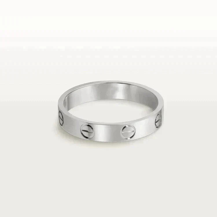 [OrnoraJewelry]LOVE RING 4MM 1 DIAMOND SILVER