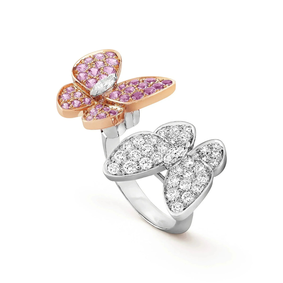 [OrnoraJewelry]TWIN BUTTERFLY DIAMOND RING